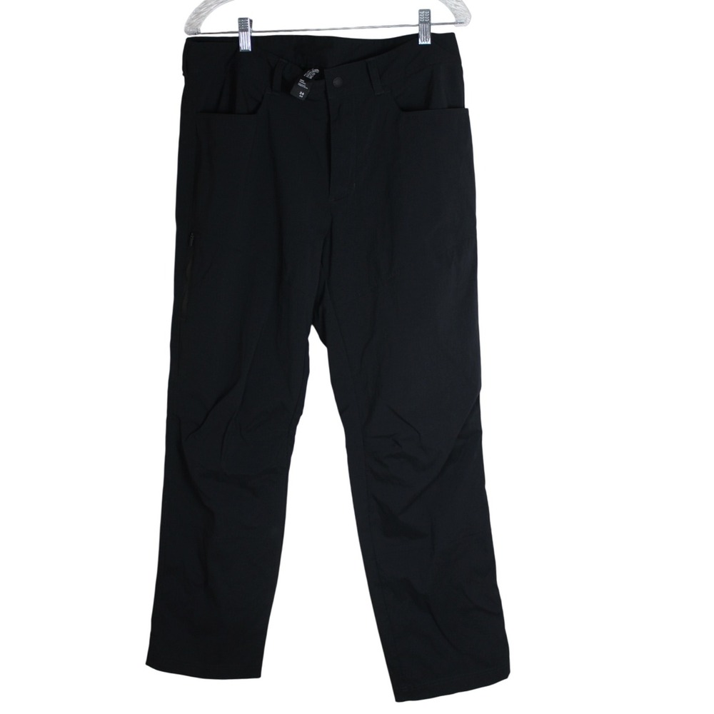 Mountain Hardwear Mens Pants Size 34 Black Hiking Travel Lightweight